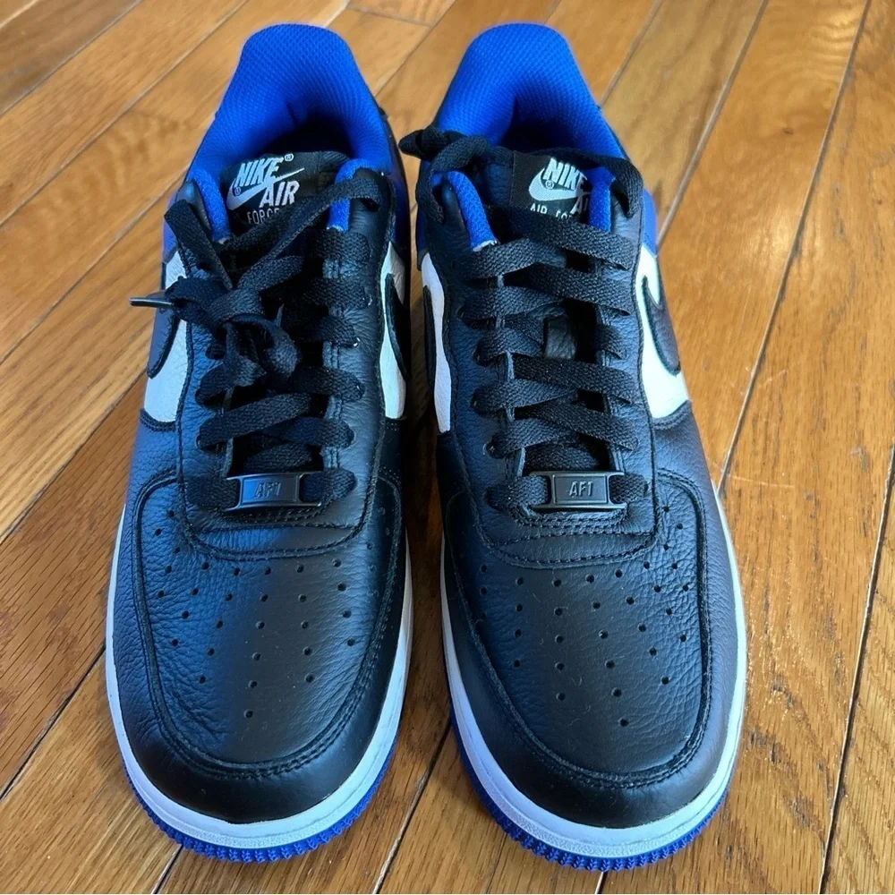New Authentic Nike AF1 By You Air Force 1 Low Black White Blue Women’s Size 7.5